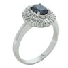 Platinum Sapphire and Diamond Dress Ring - 2