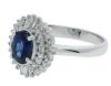 Platinum Sapphire and Diamond Dress Ring - 3