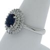 Platinum Sapphire and Diamond Dress Ring - 5