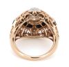 14K Rose Gold, Diamond and Black Onyx, Statement Ring - 3