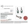 14K Rose Gold, Emerald and Diamond, Infinity Drop Earrings - 4