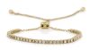 14K Yellow Gold, 1.28ct TDW Diamond, Bolo Tennis Bracelet