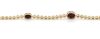 14K Yellow Gold, Ruby and Diamond, Line Bracelet - 4