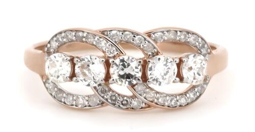 14K Rose Gold, Diamond, Eternity Ring