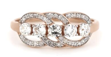 14K Rose Gold, Diamond, Eternity Ring