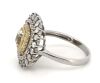 14K White & Yellow Gold, Light Fancy Yellow Diamond, Cocktail Ring - 2