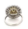 14K White & Yellow Gold, Light Fancy Yellow Diamond, Cocktail Ring - 3