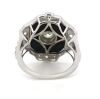 14K White Gold, Onyx and Diamond, Art Deco Style Ring - 3