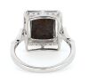 14K White Gold, 2.35ct Australian Boulder Opal and Diamond, Halo Ring - 3