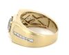 14K Yellow Gold, Champagne Diamond, Gents Ring - 3