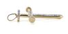 14K Yellow Gold, 0.91ct TDW Diamond, Crucifix Pendant - 2