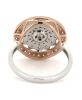 14K White & Rose Gold, Pink Diamond, Decorative Halo Ring - 3