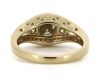 14K Yellow Gold, Champagne Diamond, Trilogy Style Ring - 3