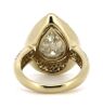 14K Yellow Gold, Fancy Light Yellow Diamond, Halo Ring. - 4