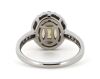 14K White Gold, Heliodor and Diamond, Halo Ring - 3