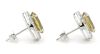 14K White Gold, Heliodor and Diamond, Halo Stud Earrings - 2