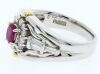 platinum and 18K yellow gold ruby and diamond dress ring - 2