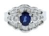 platinum sapphire and diamond dress ring