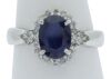 platinum sapphire and diamond dress ring - 5