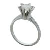 platinum diamond solitaire ring - 5