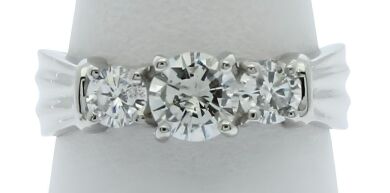 platinum trilogy diamond ring