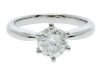 platinum diamond solitaire ring