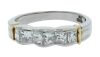 platinum and 18k yellow gold diamond eternity ring