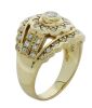 18K yellow gold diamond dress ring - 4