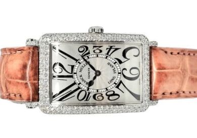 Franck Muller Long Island 18k White Gold Diamond Set