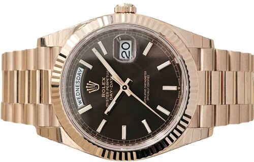 Rolex Rose Gold Day Date Brown Dial 2023