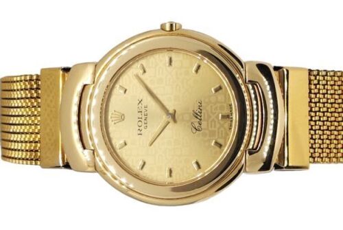 Rolex 6622 Cellini 18k Yellow Gold 33mm 1993 E Serial Box & Papers