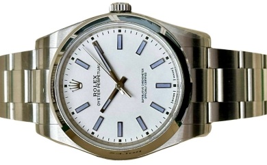 Rolex Oyster Perpetual White Ref 114300 Factory Stickers