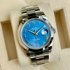 Rolex Datejust 41 Azzurro Blue Ref 126300 2021 Box and Papers - 5