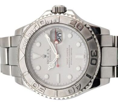 Rolex 16622 Yachtmaster Platinum Dial Rehaut 40mm 2010 Box & Papers