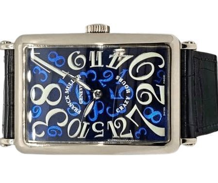 Franck Muller Crazy Hours Blue Long Island 18k White Gold 1200CH