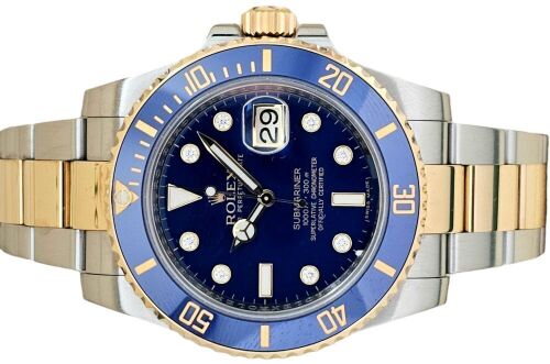 Rolex Submariner 116613LB Serti Diamond Dial