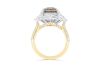 Ret18k gold ring set with 4.01ct brown diamonds & 2.00cts of pear & brilliant cut F/VS diamonds - 5