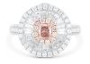 "Wholesaler Closing Down Must Be Sold" Retailer Liquidation With Valuation of $178,900 18k Gold ring pendant set with a GIA & GSL certified 0.38ct Argyle pink diamond surrounded by pink & white diamonds