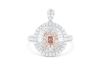 "Wholesaler Closing Down Must Be Sold" Retailer Liquidation With Valuation of $178,900 18k Gold ring pendant set with a GIA & GSL certified 0.38ct Argyle pink diamond surrounded by pink & white diamonds - 2