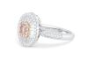 "Wholesaler Closing Down Must Be Sold" Retailer Liquidation With Valuation of $178,900 18k Gold ring pendant set with a GIA & GSL certified 0.38ct Argyle pink diamond surrounded by pink & white diamonds - 3