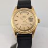 Rolex 1803 Day Date 18k Yellow Gold Linen Sigma Dial 36mm 1972 Serviced - 3