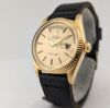 Rolex 1803 Day Date 18k Yellow Gold Linen Sigma Dial 36mm 1972 Serviced - 5