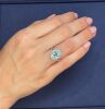 Retailer Liquidation with Valuation of $32,500 18k white gold ring set with a 3.10ct GIA certified Paraiba tourmaline & 1.23cts of F/VS diamonds - 6