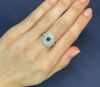 Retailer Liquidation with Valuation of $18,510 18k white gold ring set with a 0.35ct blue diamond surrounded by a total of 2.12cts of F/VS diamonds - 6