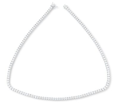 "Wholesaler Closing Down Must Be Sold" Retailer Liquidation with Valuation of $68,730 18k white gold tennis necklace set with 13.58cts of F/VS diamonds