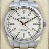 Rolex Oyster Perpetual White Ref 114300 2020 Full Set - 3