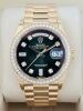 Rolex Day Date 36 128348RBR Green Ombre Diamond Dial - 2