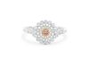 Retailer18k gold ring set with a centre brilliant cut 0.052ct natural FDPR Argyle diamond - 2