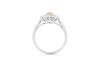 Retailer18k gold ring set with a centre brilliant cut 0.052ct natural FDPR Argyle diamond - 4