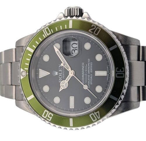 Rolex 16610LV Submariner Date Kermit 40mm 2005 D Serial